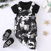 2PCS Cool Camouflage Printed Baby Boy Set